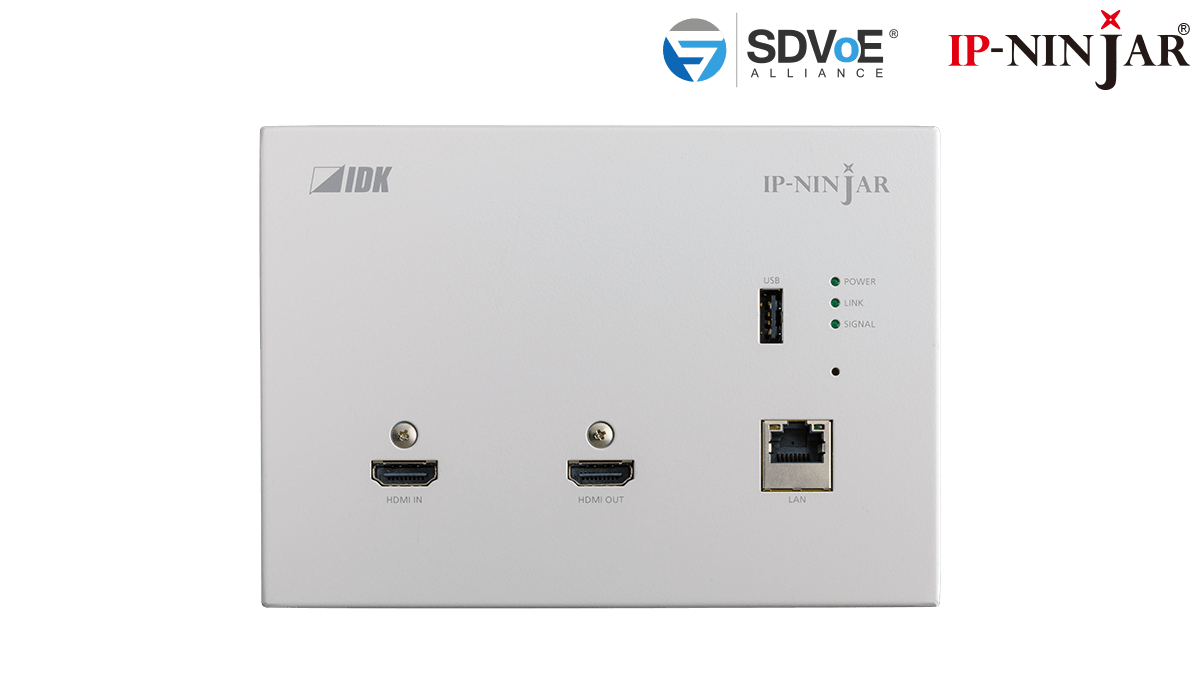 4K@60 Wallplate HDMI Transceiver CAT model with plate